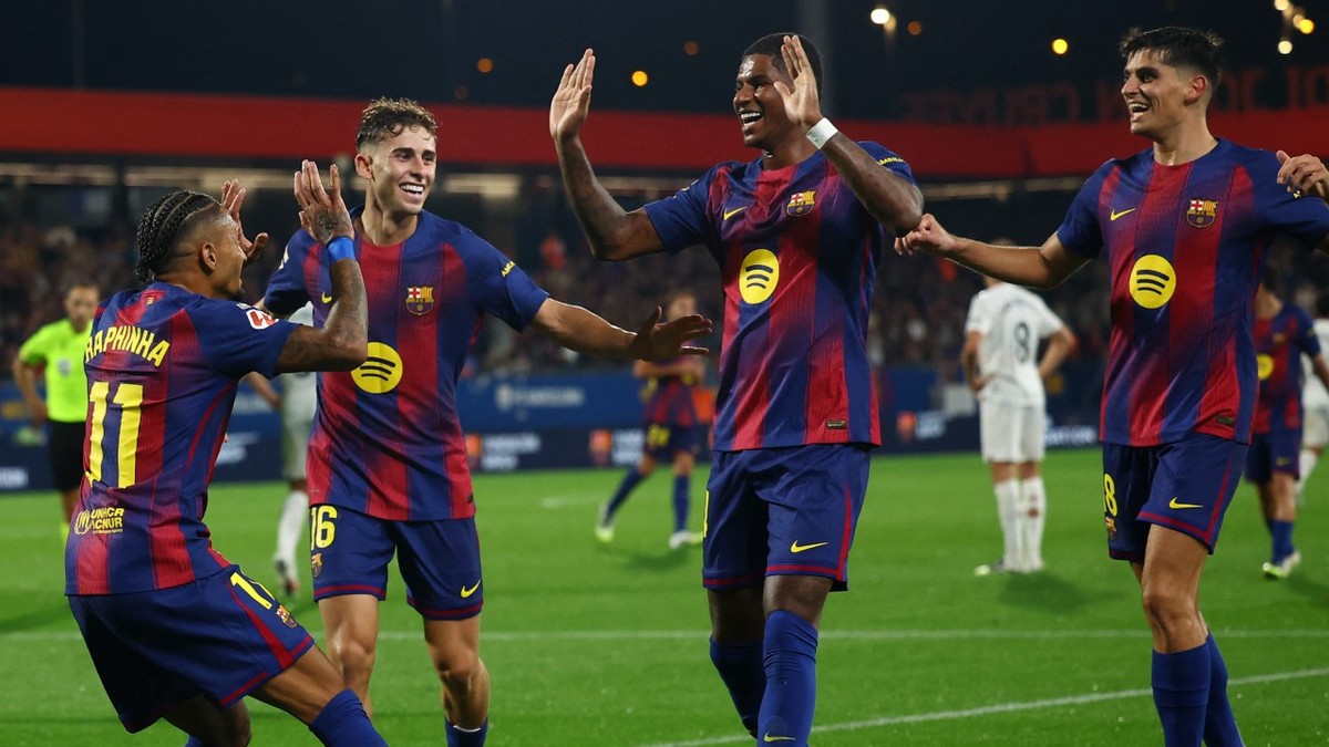 Barcelona goleo a Valencia en el Estadio Johan Cruyff​ (Reuters)