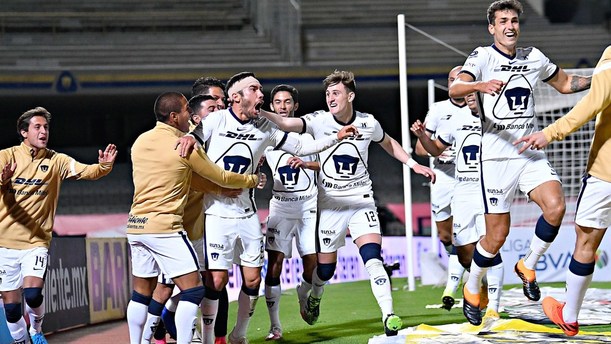 Juan Pablo Vigón hizo el cuarto gol de Pumas vs Cruz Azul en 2020 (Imago7)