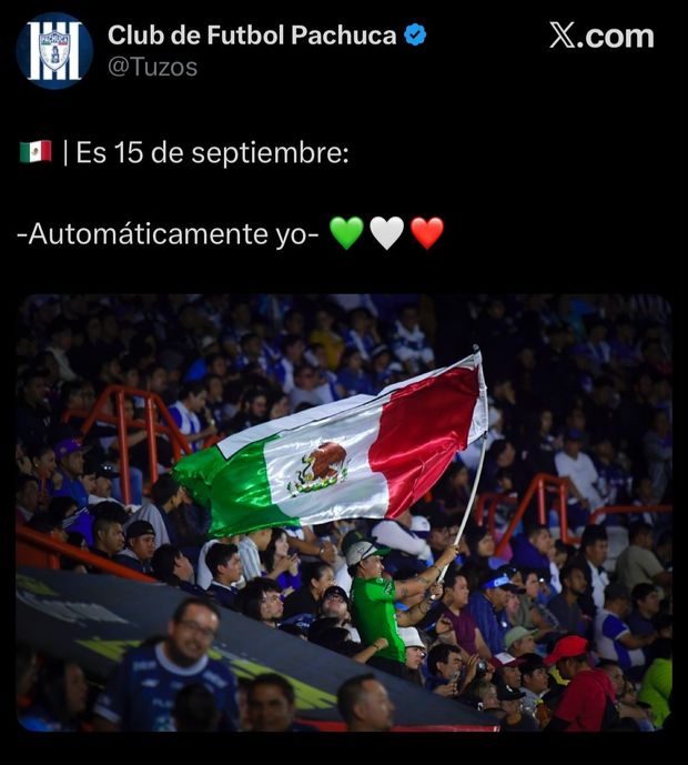 Pachuca tambien se sumo a los memes. Foto: X