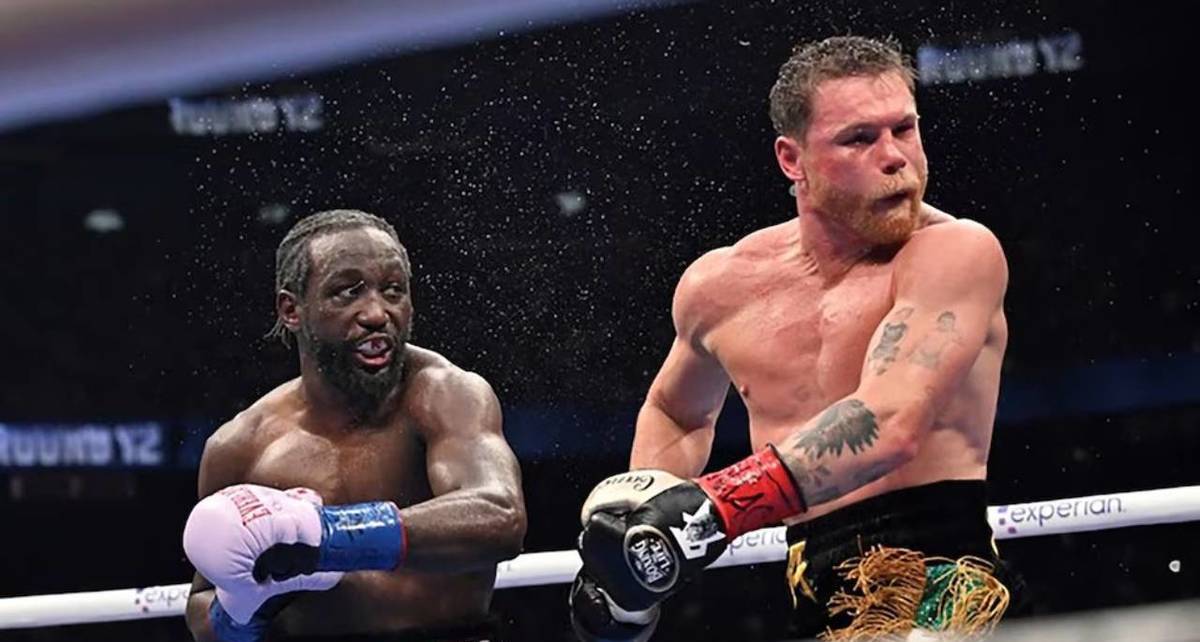 Así quedó Canelo tras el golpe de Crawford (Captura)