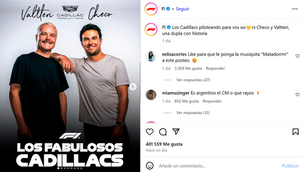 F1 se lució con el apodo de la dupla de Cadillac.