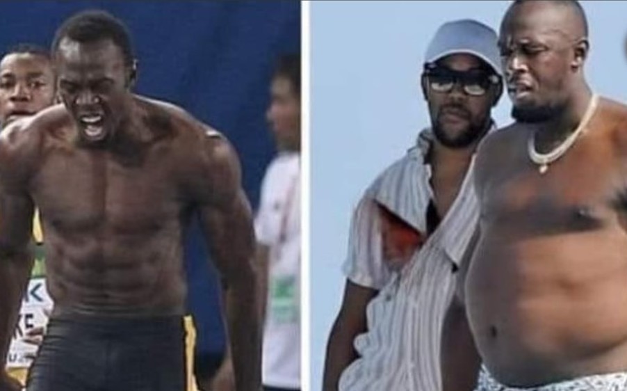 El impresionante cambio físico de Usain Bolt (Foto: @porqueTTarg)
