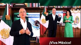 Salinas realiza su propio Grito de Independencia junto a su esposa
