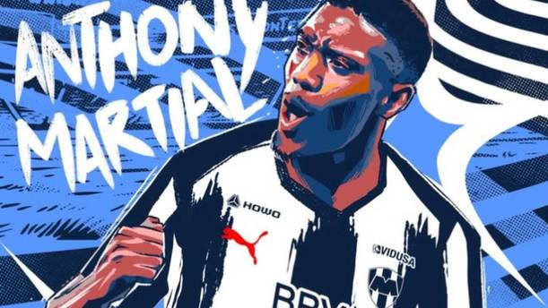 Anthony Martial, nuevo jugador de Monterrey (@Rayados)