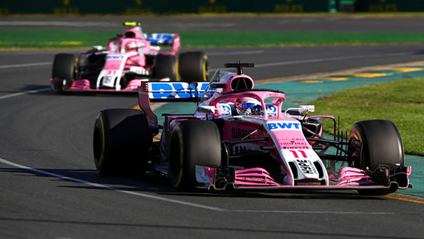 Checo Pérez y Esteban Ocon F1 2018