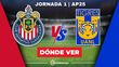 Dónde Ver Guadalajara-Tigres Jornada 1 Apertura 2025
