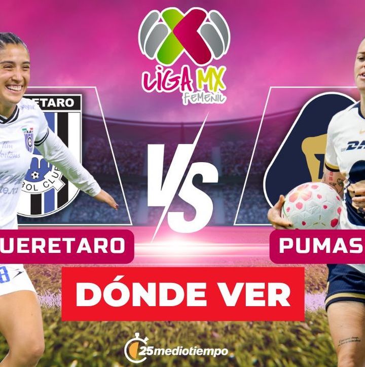 Consulta la previa de Querétaro vs. Pumas Femenil para ver EN VIVO Jornada 12 AP 2025. Diseño: Abigail Sequera