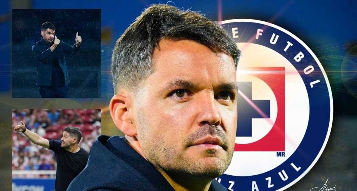 Nicolás Larcamón, DT de Cruz Azul (mediotiempo)