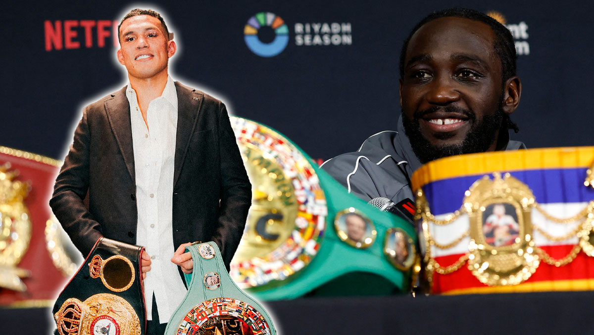 Crawford ve poco viable pelear con Benavidez. (Fotos: AFP e Instagram @benavidez300)