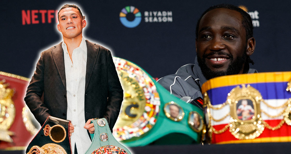 Crawford ve poco viable pelear con Benavidez. (Fotos: AFP e Instagram @benavidez300)