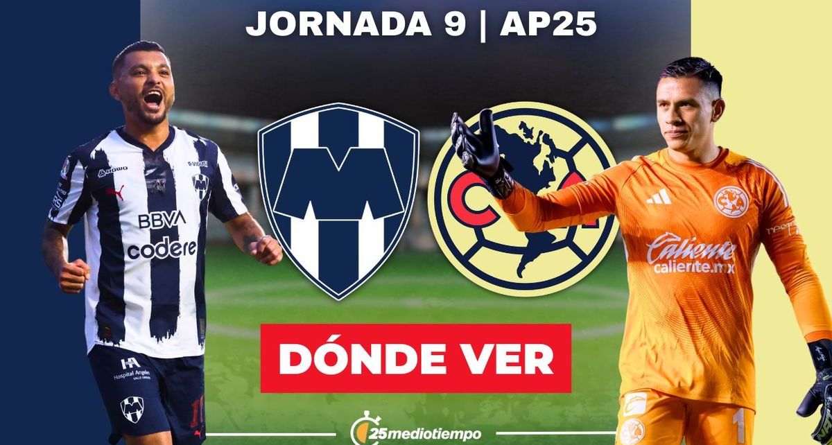 Rivalidad Monterrey vs. América Jornada 9 Apertura 2025
