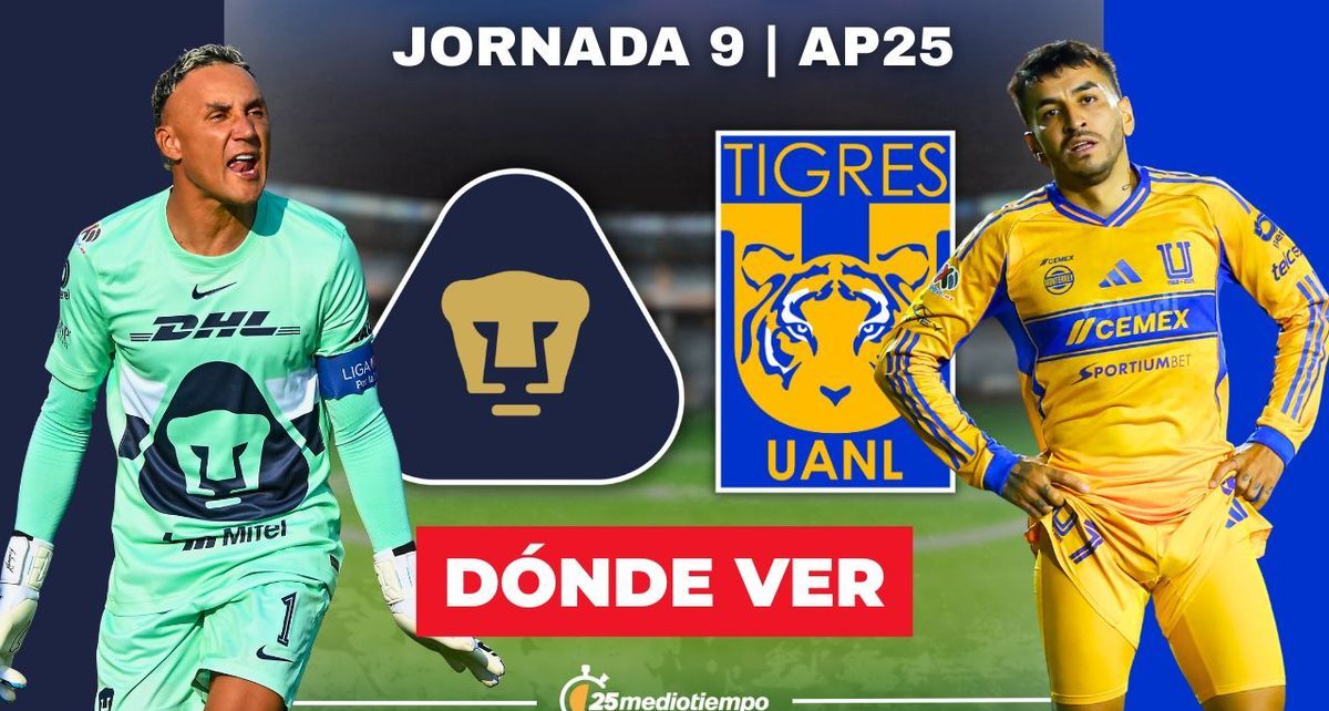 Rivalidad Pumas vs. Tigres Jornada 9 Apertura 2025