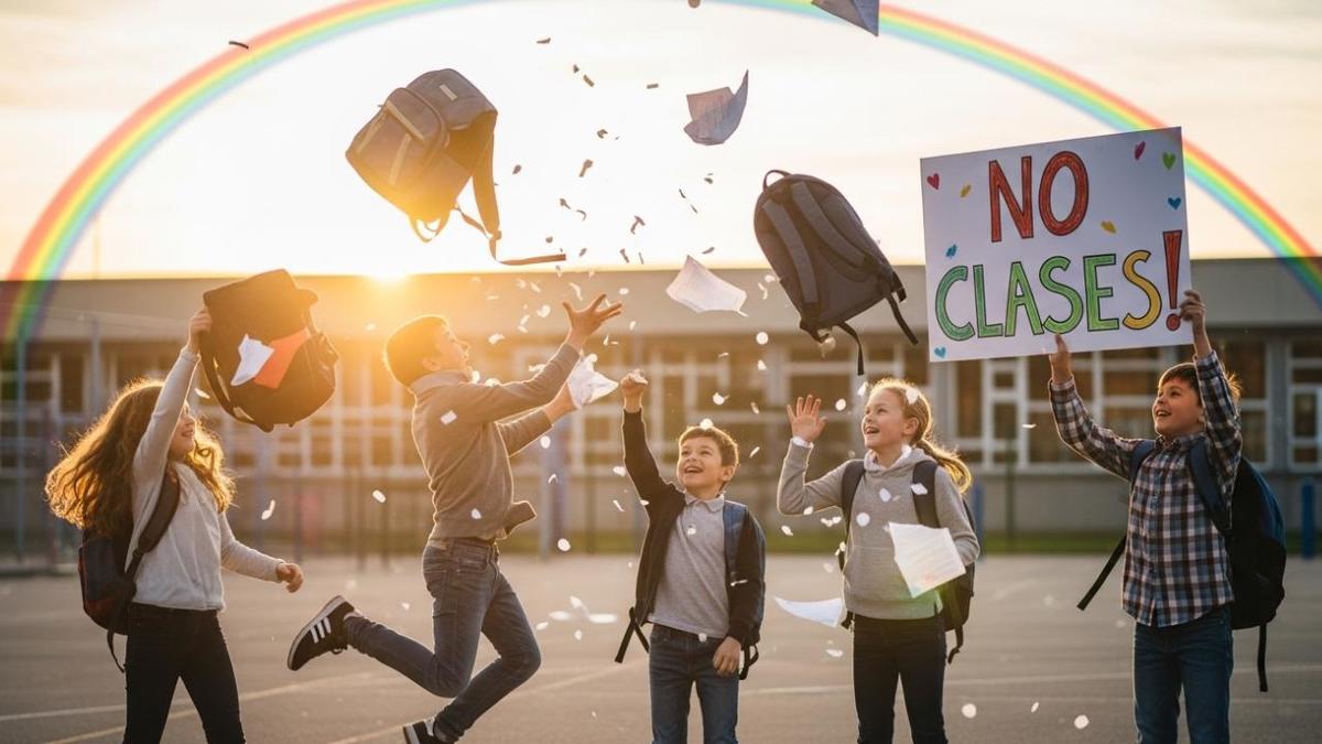 Los estudiantes tendrán un día más de descanso en septiembre (Google AI Studio)