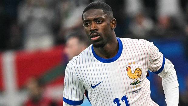 Ousmané Dembelé en un partido de Francia (AFP)