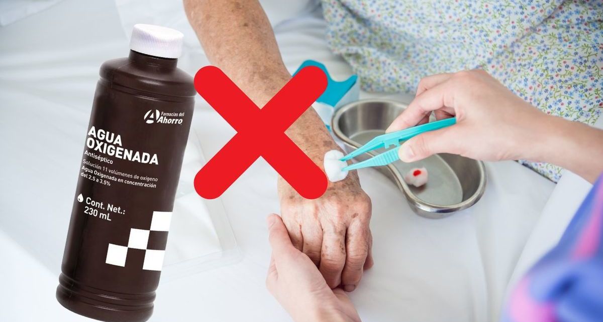 Por esta razón no debes de usar agua oxigenada en heridas