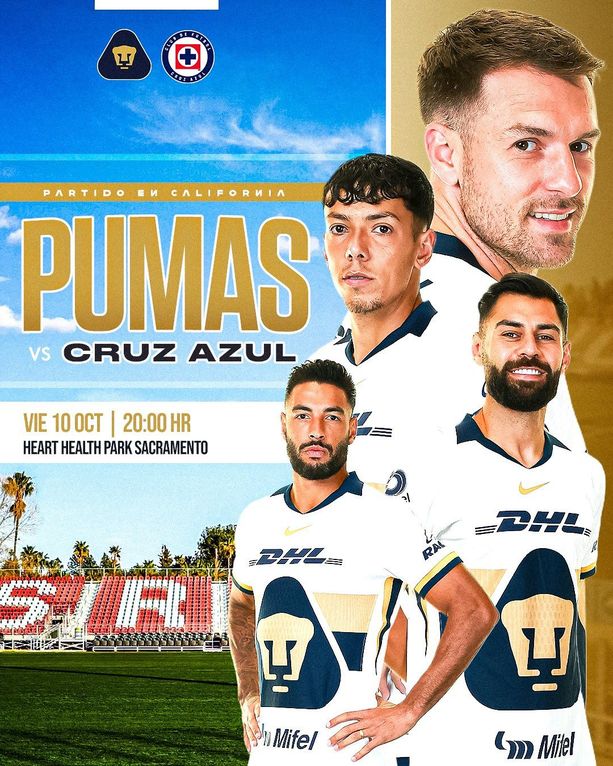 Pumas anuncio un duelo ante Cruz Azul durante la próxima fecha FIFA de Octubre. Foto: PumasMX