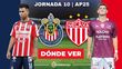 Rivalidad Chivas vs. Necaxa Jornada 10 Apertura 2025