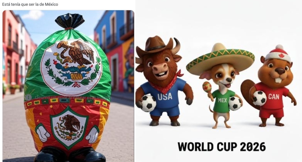 Los memes no perdonaron a las mascotas del Mundial 2026 (X)