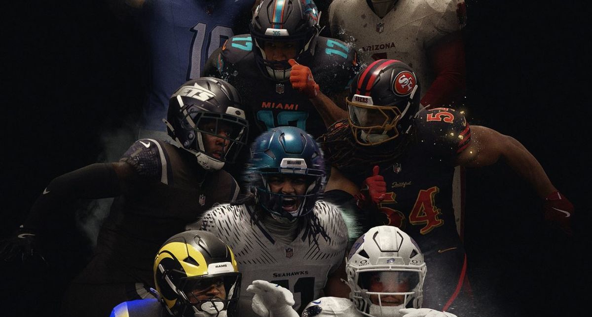 NFL y Nike vuelven a colaborar para una edición especial de uniformes 'Rivalries'. Foto: Nike/X
