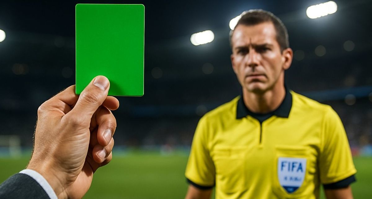 Tarjeta Verde: La nueva regla de la FIFA en mundial sub-20. FOTO: Mediotiempo IA