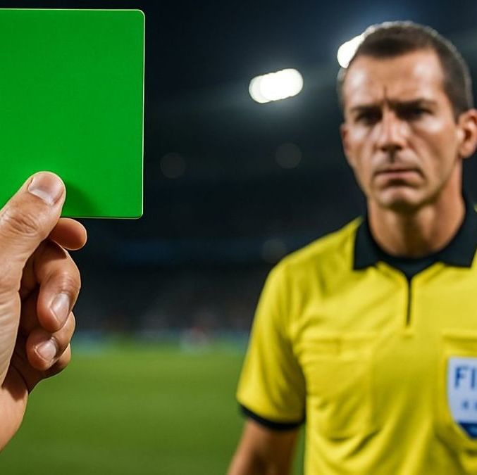 Tarjeta Verde: La nueva regla de la FIFA en mundial sub-20. FOTO: Mediotiempo IA