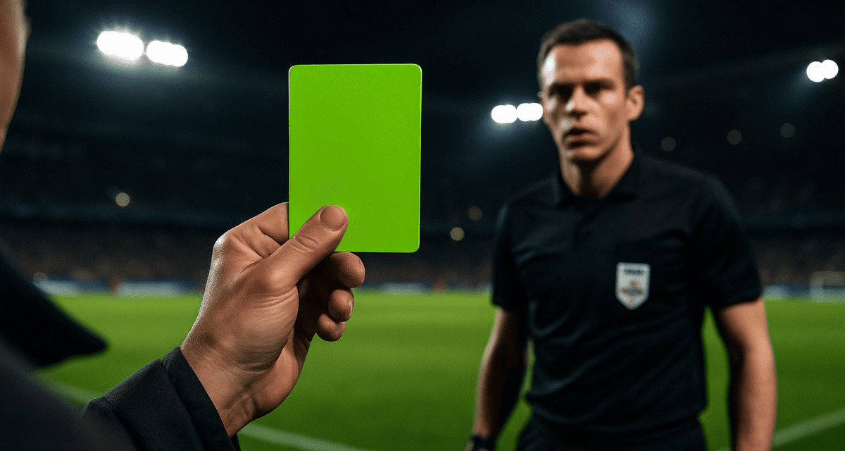 Tarjeta Verde: La nueva regla de la FIFA en mundial sub-20. FOTO: Mediotiempo IA