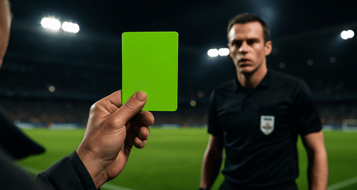 Tarjeta Verde: La nueva regla de la FIFA en mundial sub-20. FOTO: Mediotiempo IA