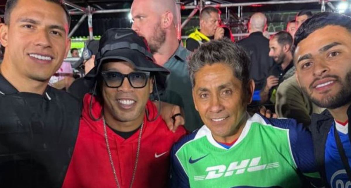 Dinho y Campos estuvieron en el evento de Nike