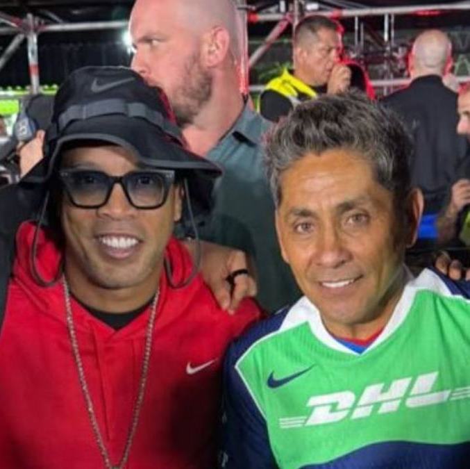 Dinho y Campos estuvieron en el evento de Nike