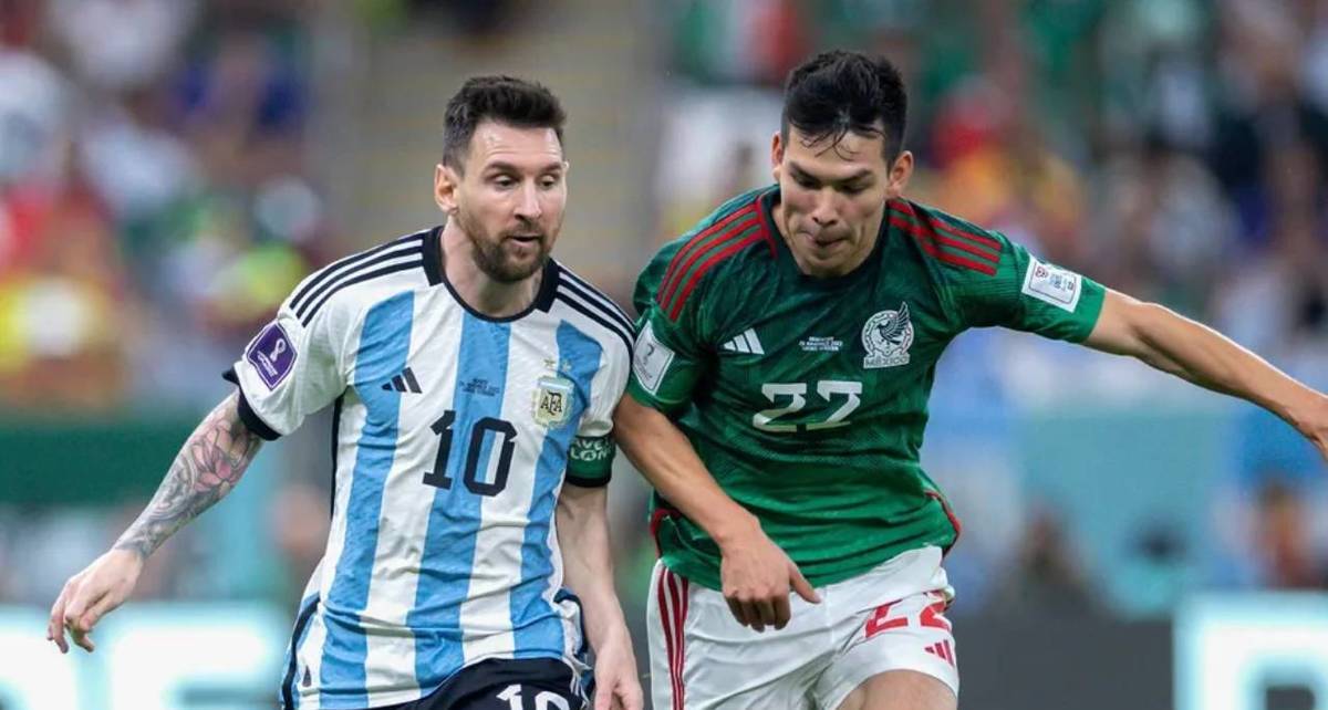 Messi supera a Chucky Lozano en el Mundial de Qatar 2022 (Imago7)