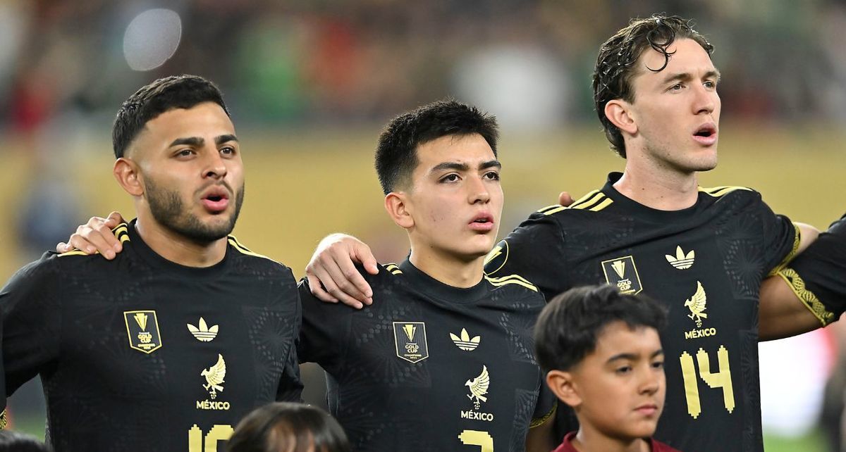 Alexis Vega, Gilberto Mora y Marcel Ruiz en la Copa Oro 2025 (Imago7)