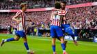 Atlético de Madrid celebra uno de sus goles en el derbi (EFE)