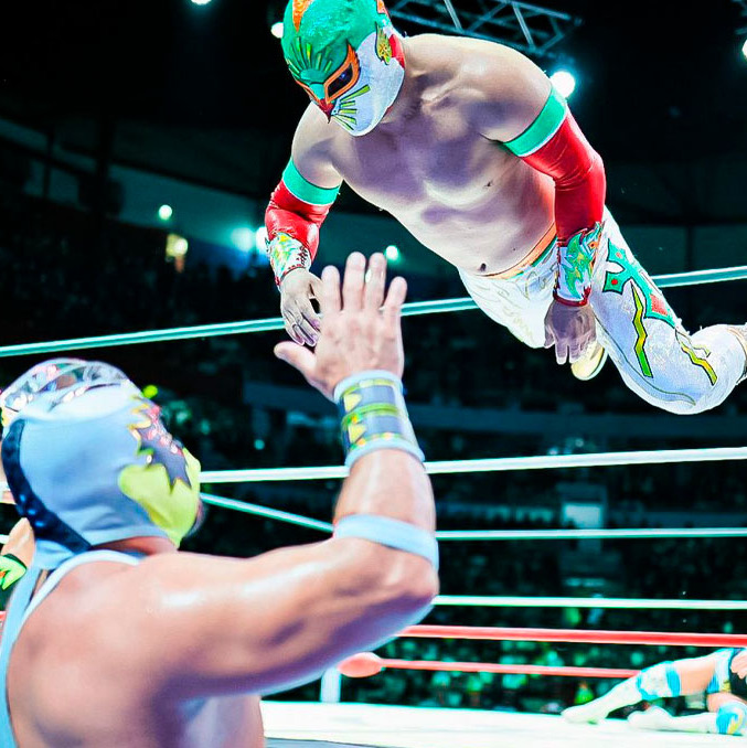 Liderado por Místico, el Team Hawlucha venció al Team Machamp. (Foto: Cortesía CMLL)