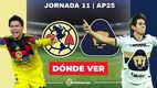 Rivalidad América-Pumas Jornada 11 Apertura 2025