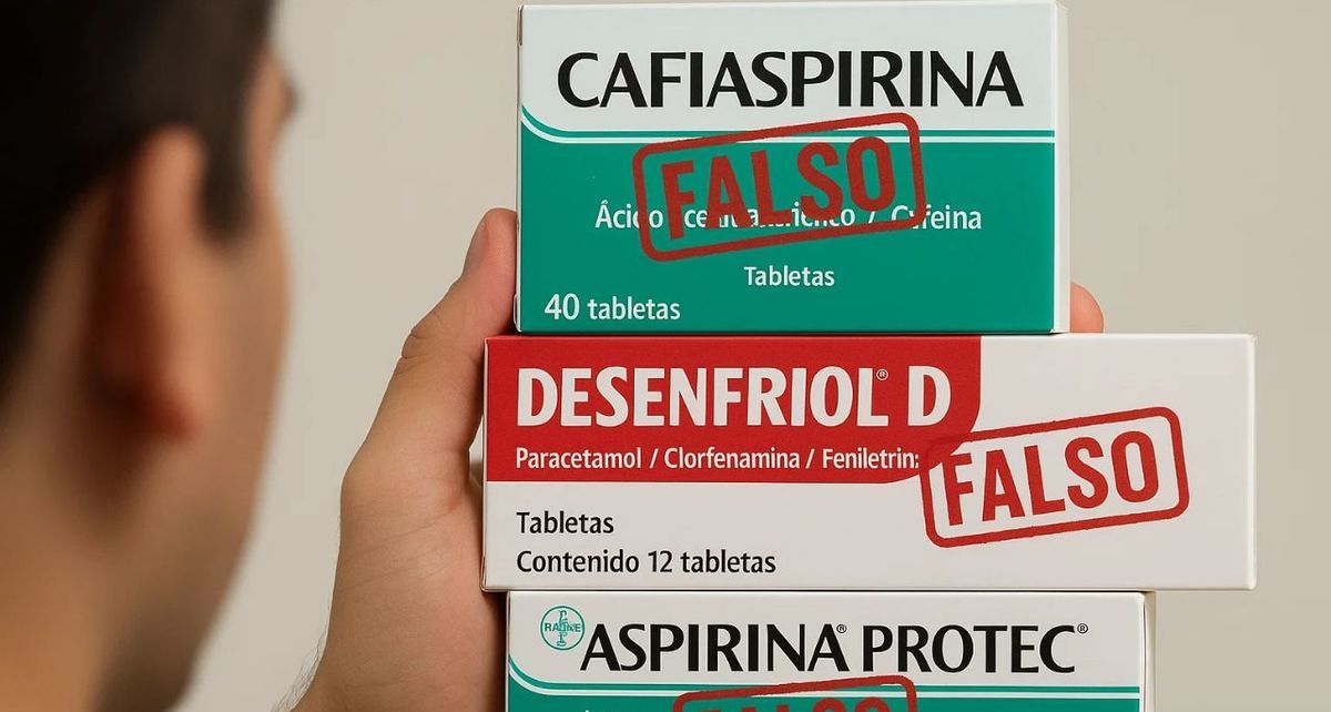 Autoridades sanitarias detectan productos falsos de Aspirina y DESENFRIOL D
