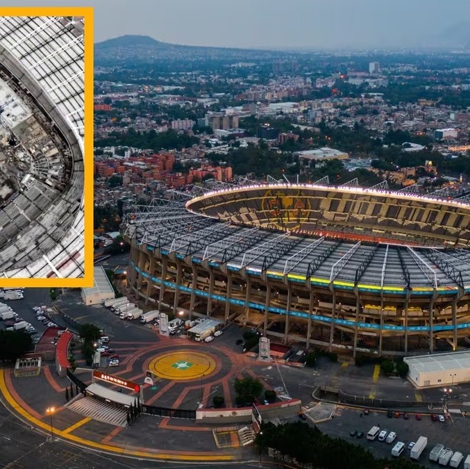 Así avanza la remodelación de nueva tribuna del Estadio Azteca (FIFA)
