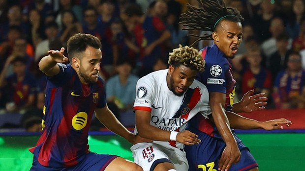 Barcelona se enfrentó a PSG en la J2 de la Champions League (Reuters)