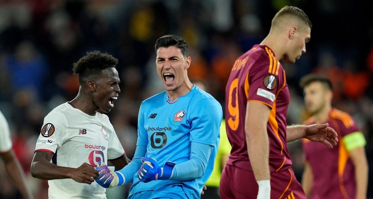 Lille venció 1-0 a la Roma (Reuters)