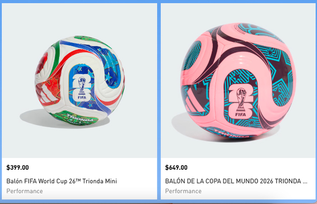 Hasta balón rosa hay de la edición del Mundial 2026. (Foto: adidas)