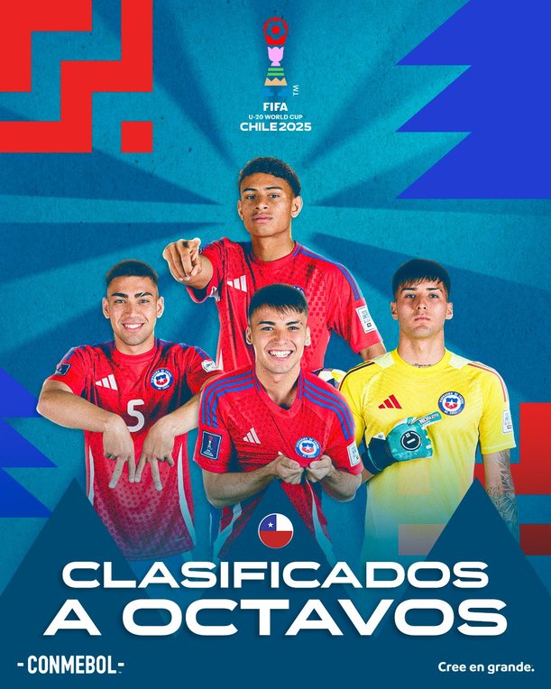 Chile se metió a Octavos de Final del Mundial sub20