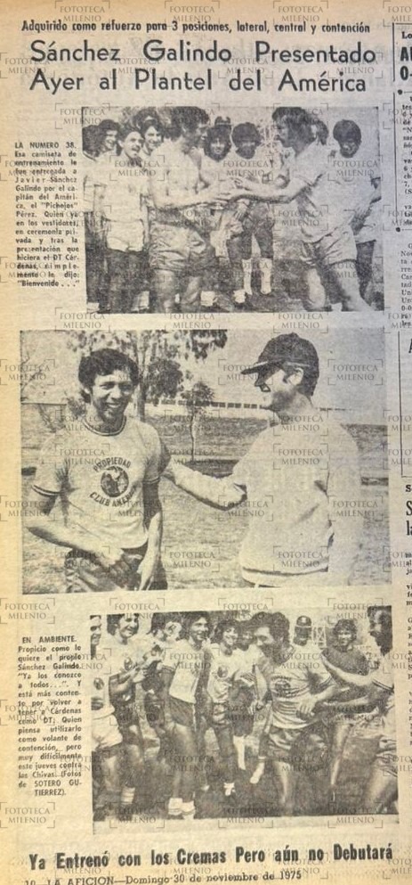 Cuando Sánchez Galindo fue presentado con América. (Archivo Milenio / La Afición)
