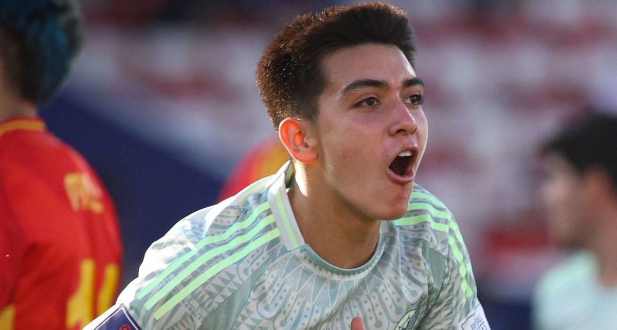 Gilberto Mora hizo doblete ante España en el Mundial Sub-20 (@miseleccionsubs)