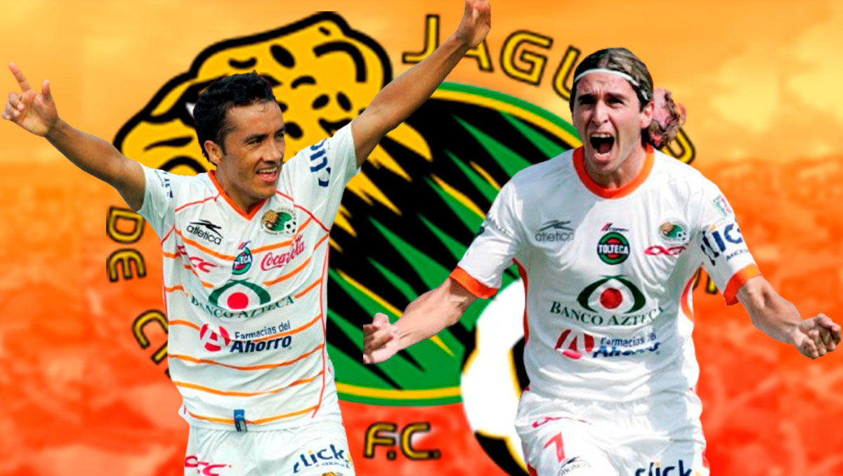 Gilberto Mora y Walter Jiménez coincidieron en Jaguares. (Fotos: Mexsport)