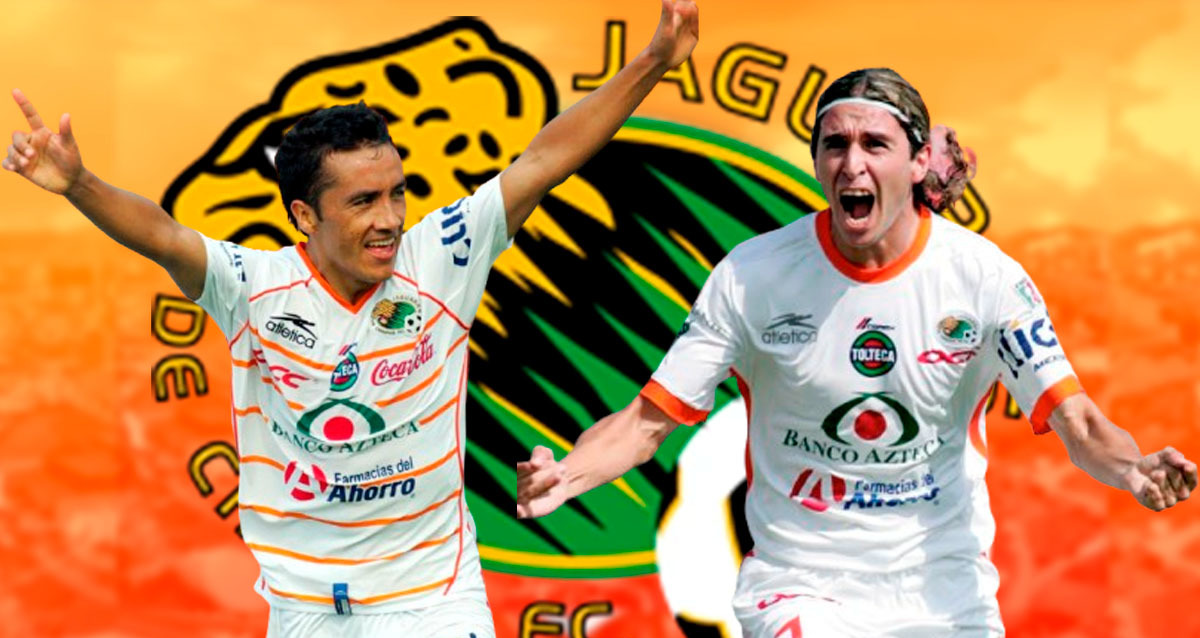 Gilberto Mora y Walter Jiménez coincidieron en Jaguares. (Fotos: Mexsport)
