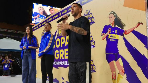 Gorriarán habló durante el evento. (Foto: Tigres)
