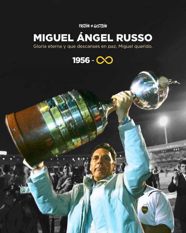 Miguel Angel Russo fue el ultimo DT que levanto una libertadores con Boca Juniors.Foto: @bocajuniorspasionygestion