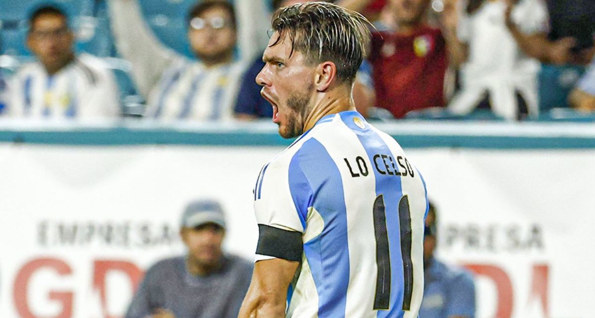 Giovani Lo Celso marcó el único gol del partido (@Argentina)