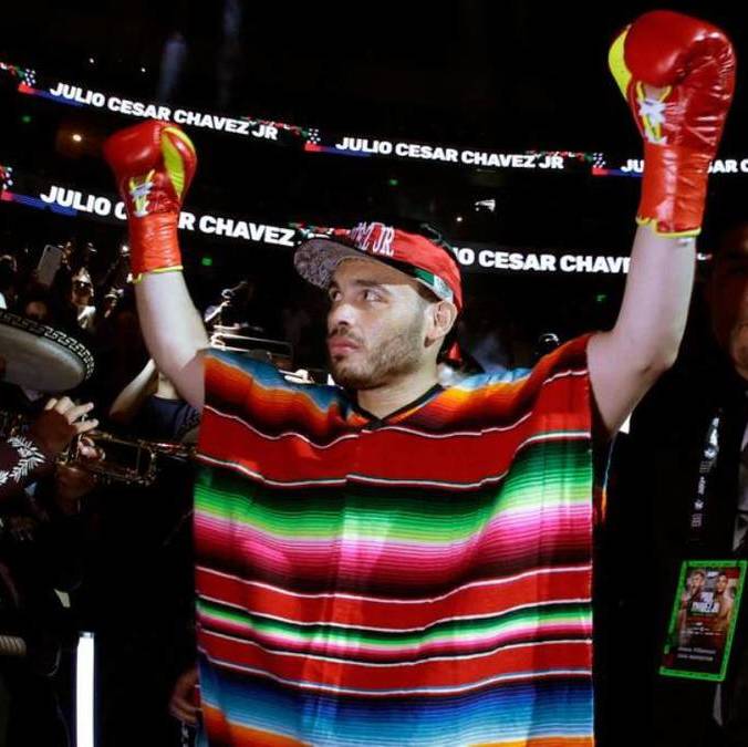 Julio César Chávez Jr. previo a una pelea (AFP)