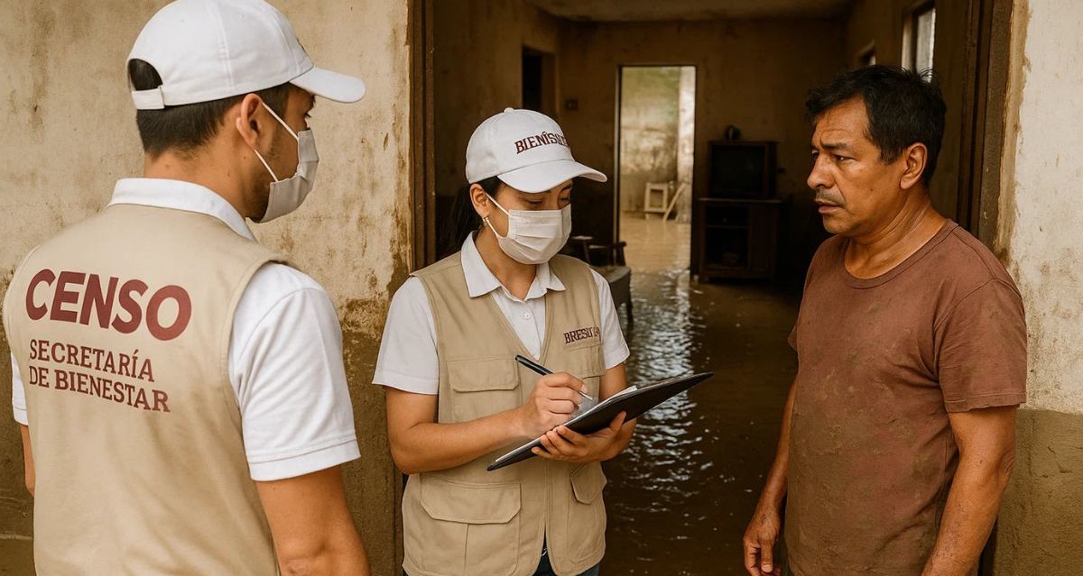 Realizarán censo casa por casa en zonas afectadas por inundaciones | Foto: Inteligencia artificial