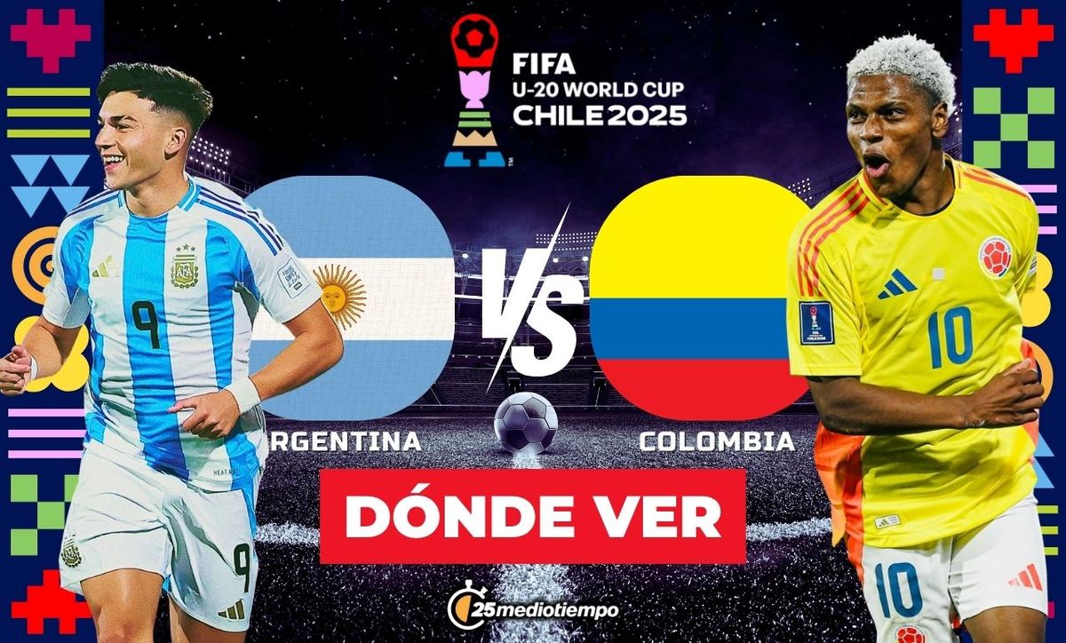 Argentina vs. Colombia Sub-20: dónde y a qué hora ver EN VIVO Semis